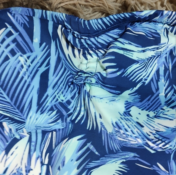 Jantzen Classics Blue Tropical Halter One Piece 8 - Picture 4 of 11